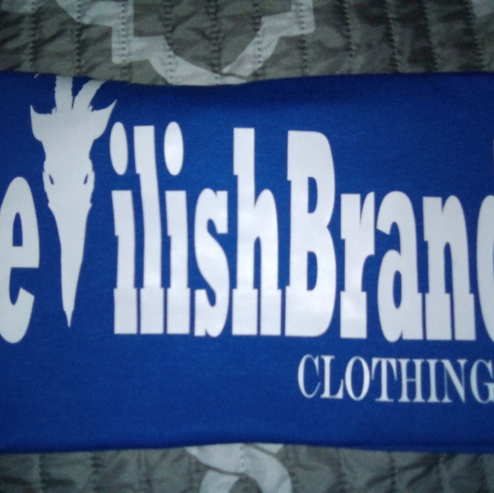Multicolor font devilish brand t-shirts